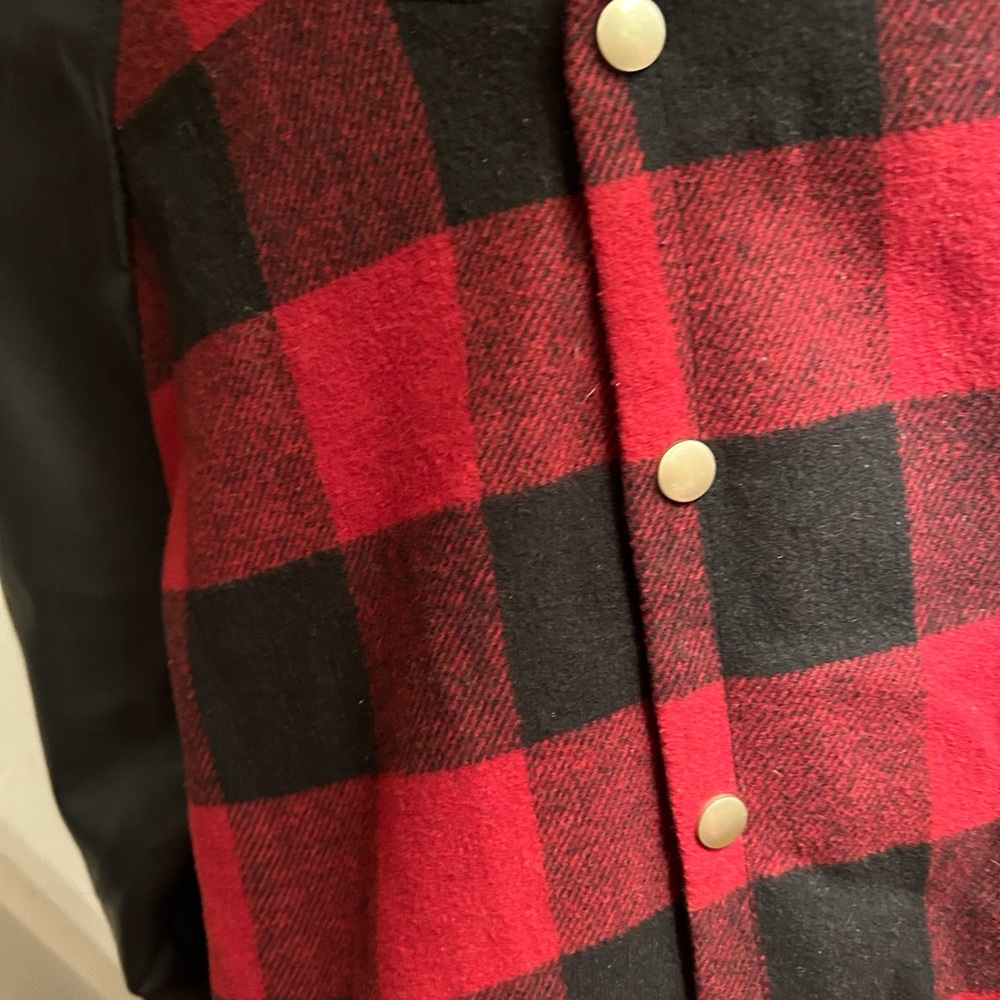 Slate & Stone Checkered Pattern Varsity Jacket. - image 1